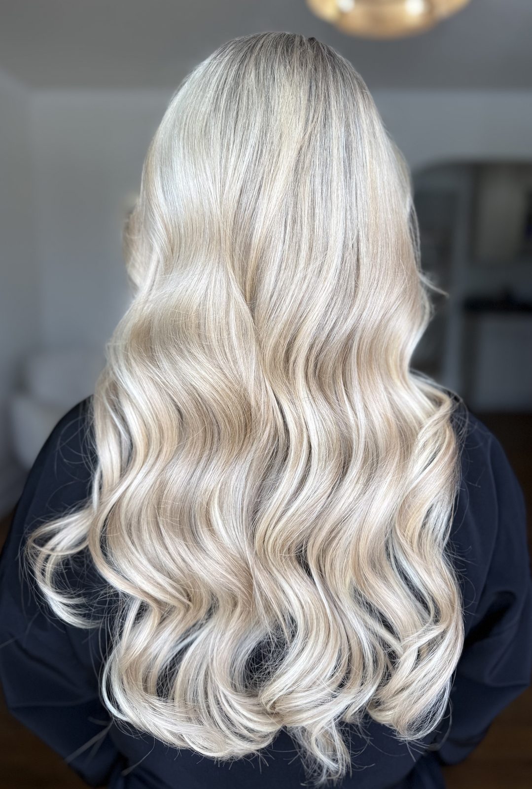 Highlights transformation, face-framing color