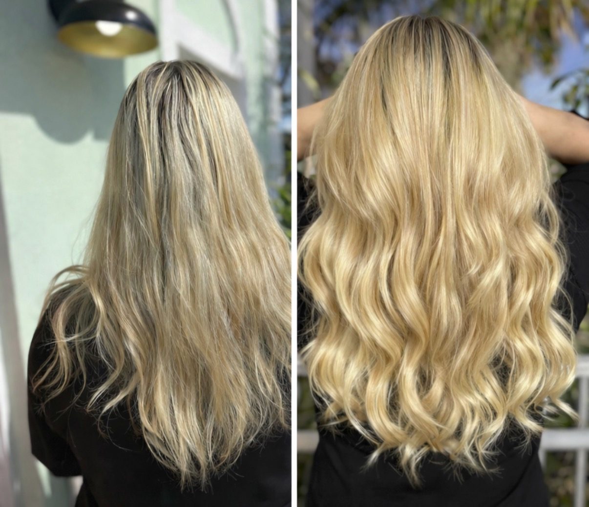 K-tip extension transformation, natural color match